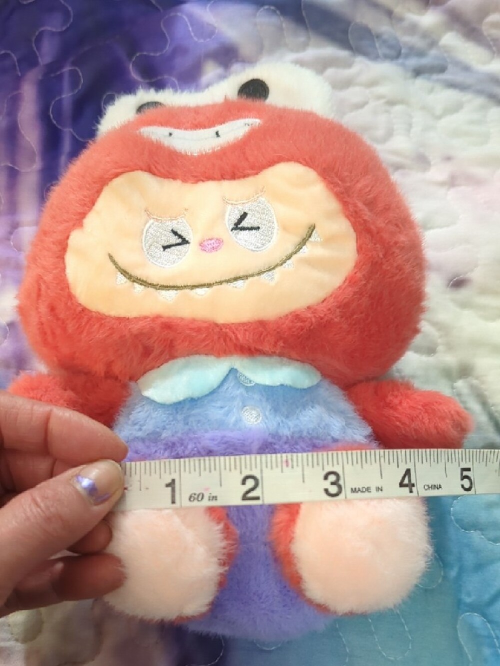 Red Plush Monster Toy - Cute Character Stuffed Doll - Picture 10 of 16